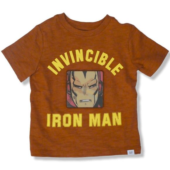 GAP babyGAP Marvel Invincible Iron Man Cotton Short Sleeve Tee 2T - Picture 1 of 7